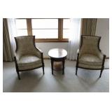 3-PIECE LIVEING ROOM SET: (2) CHAIRS - 38.5" &