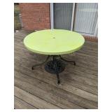 GREEN PATIO TABLE