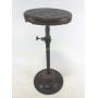 Vintage Industrial Leather Work Stool By Peerless