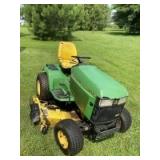 John Deere 455 lawnmower, 60" cut diesel