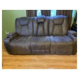 Recliner sofa with usb charging station