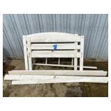 Twin bed. used to be bunk beds