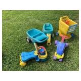 Various toys incl. Little Tikes wagon