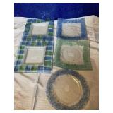 10" glass candle holders