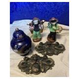 Misc. decor incl. brass dragons