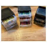colored pencils and organizers