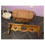 Picnic basket & misc.