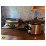 crock pot, ceramic griddle & hot plate