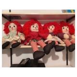 Raggedy Ann dolls