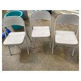 3 folding chairs