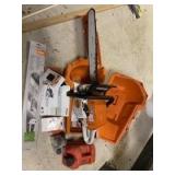 STIHL chain saw with 20" bar and extra bar