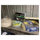 Various wire, fixtures & misc. supplies