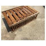Old wooden chicken crate