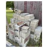 Several concrete blocks