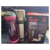12V Heated mug new in box & misc.