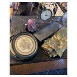 Misc. incl. wire clock