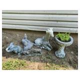 Misc. concrete yard ornaments