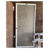 36" Glass storm door