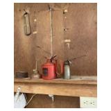 Oil cans and car wash misc.