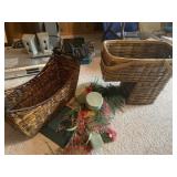 Stare basket, basket and artificial flowers etc.