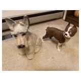 Dog statues. Boxer is cast iron