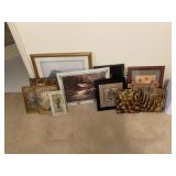 Various frames and wall art