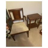 Chair and side table