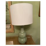 Green table lamp