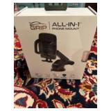 Grip all in one phone mount