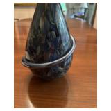 Eickholt glass vase 9" tall