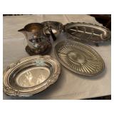 Silver plate serving pieces