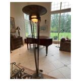 Heavy metal floor lamp 70 inches tall