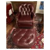 Ethan Allen chair and ottoman