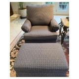 2 Ethan Allen chairs and one ottoman. Appear to