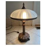Tiffany style lamp with very heavy bass. Appears