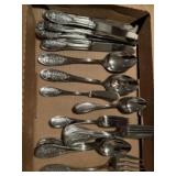 Spode Christmas flatware. 8 knives 7 spoons 8 big