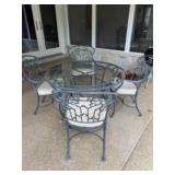 Patio table and four chairs