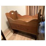 Vintage hand made cradle