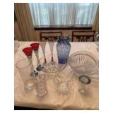 Champagne flutes, bowls and misc