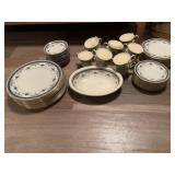 Grasmere Blue Minton dinnerware 11 dinner plates