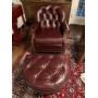 Ethan Allen chair and ottoman