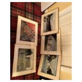 Five pieces photography art done by Frank