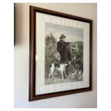 The English game keeper wall art. 33 high by 28