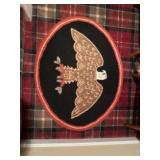 Oval rug measures 36 inches across appears to be