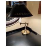 Lamp with black shade