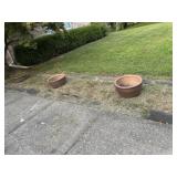 3 planters. Pottery