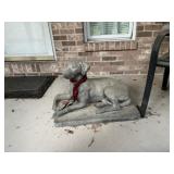 Dog statue. VERY HEAVY. Concrete
