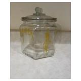 Vintage planters peanut glass canister