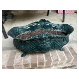 Pair of heavy metal planters