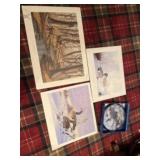 Signed prints by Lettie Jones, Linda picker, and